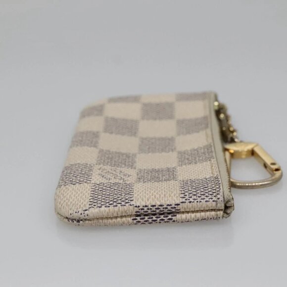 LOUIS VUITTON Damier Azur Pochette Cles Coin Purse N62659 LV Auth 141584 - Picture 6 of 16